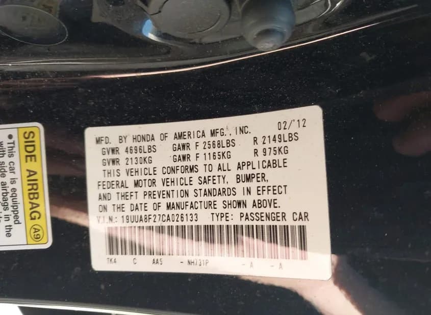 2012 ACURA TL Used VIN 19UUA8F27CA026133 – photo 13 2012 ACURA TL Used VIN 19UUA8F27CA026133 – photo 13