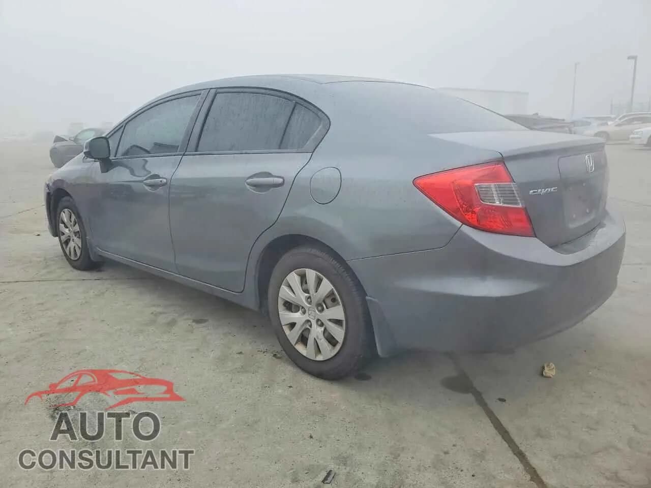 2012 HONDA CIVIC Damaged VIN 19XFB2F57CE376192 – rear exterior 2012 HONDA CIVIC Damaged VIN 19XFB2F57CE376192 – rear exterior