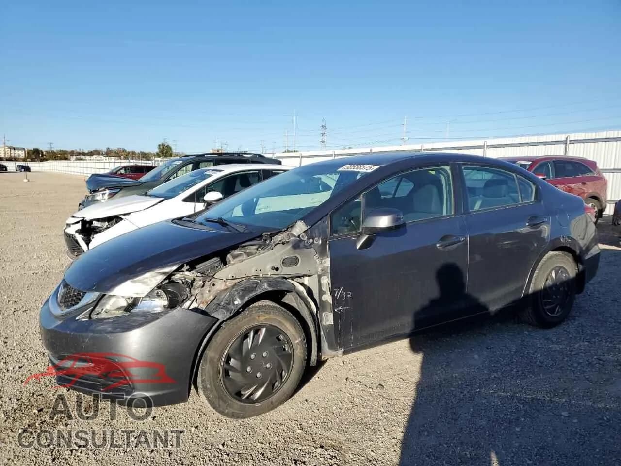 2013 HONDA CIVIC Damaged VIN 19XFB2F57DE099514 – front exterior 2013 HONDA CIVIC Damaged VIN 19XFB2F57DE099514 – front exterior