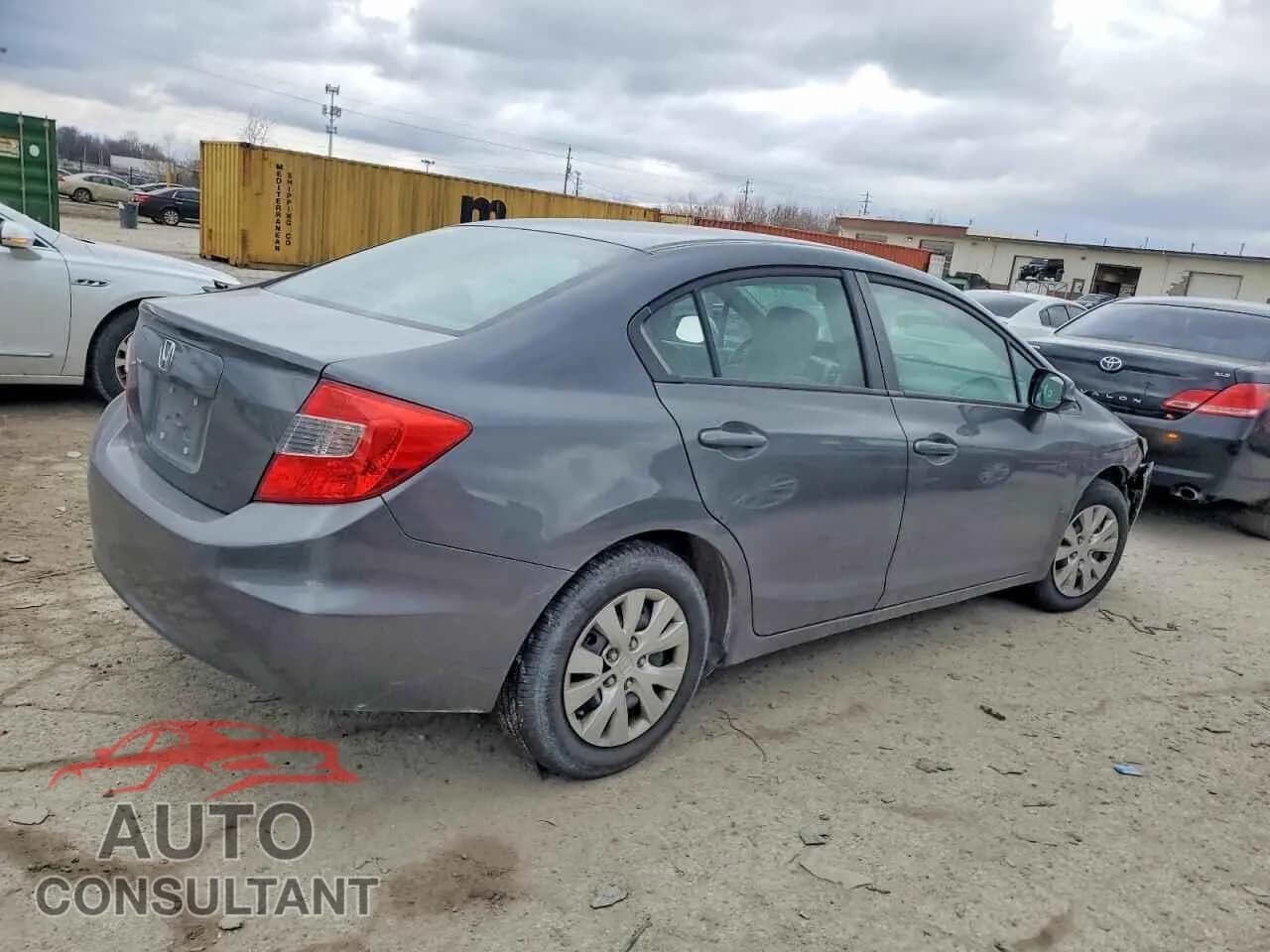 2012 HONDA CIVIC Damaged VIN 19XFB2F58CE018003 – side profile 2012 HONDA CIVIC Damaged VIN 19XFB2F58CE018003 – side profile