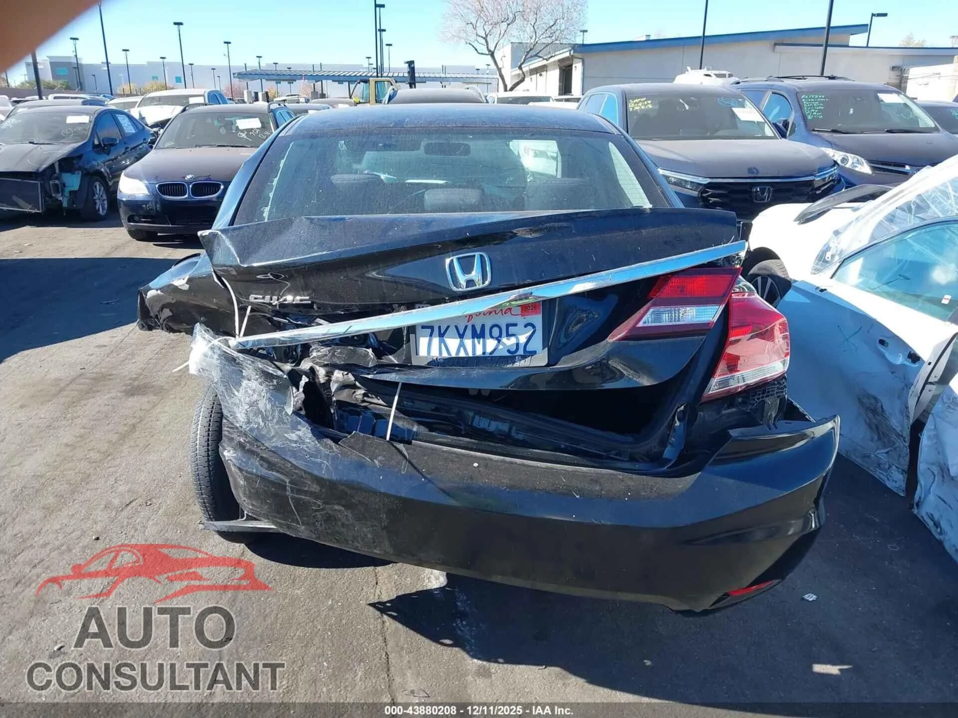 2015 HONDA CIVIC Damaged VIN 19XFB2F78FE249053 – photo 16 2015 HONDA CIVIC Damaged VIN 19XFB2F78FE249053 – photo 16