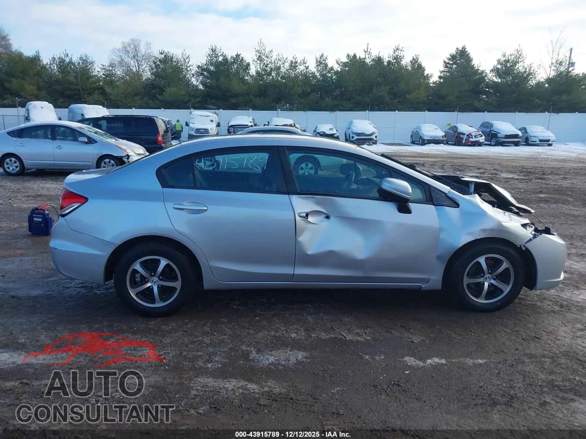 2015 HONDA CIVIC Damaged VIN 19XFB2F7XFE047119 – photo 13 2015 HONDA CIVIC Damaged VIN 19XFB2F7XFE047119 – photo 13