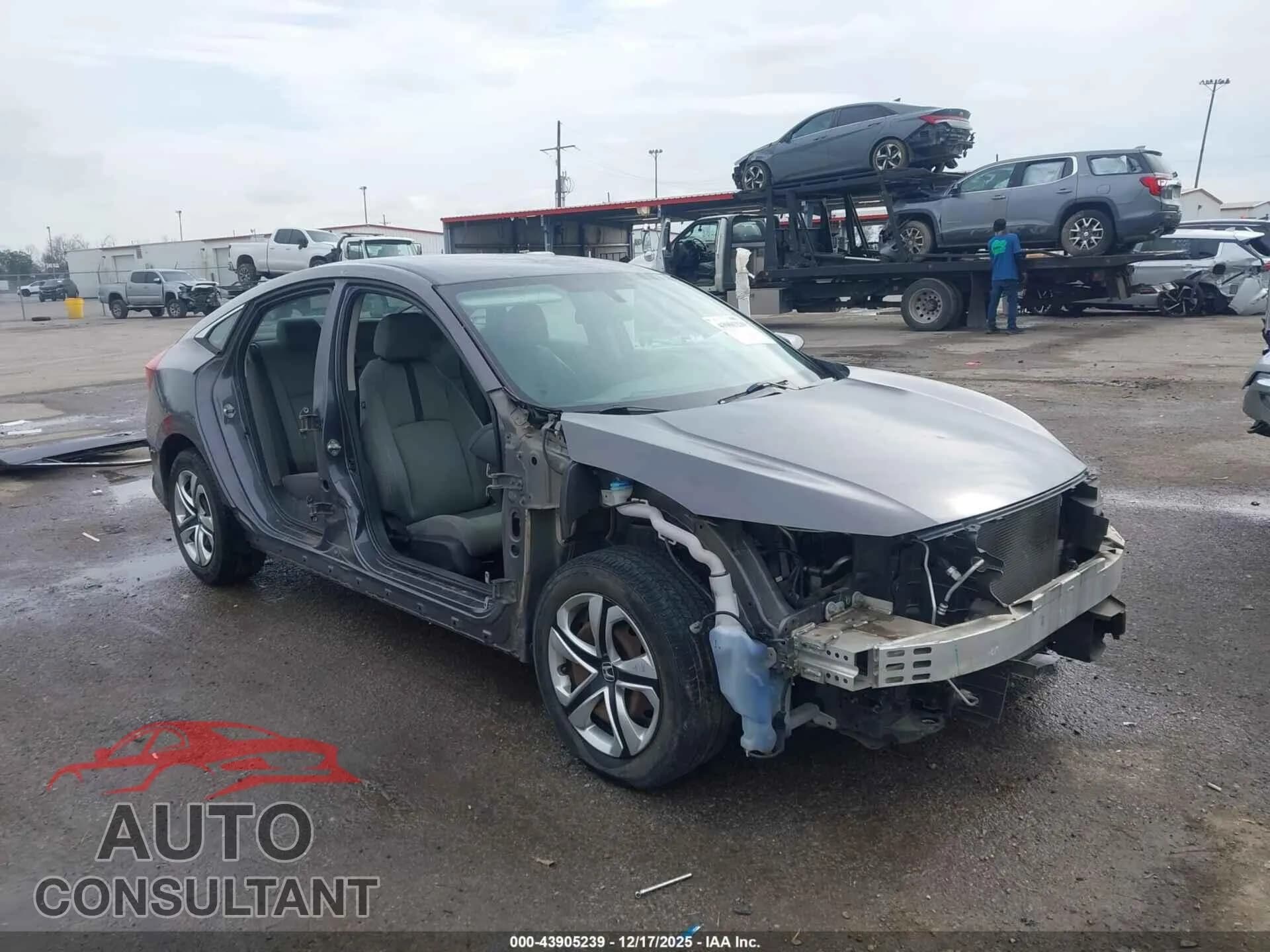 2016 HONDA CIVIC Damaged VIN 19XFC2F56GE037992 – front exterior 2016 HONDA CIVIC Damaged VIN 19XFC2F56GE037992 – front exterior