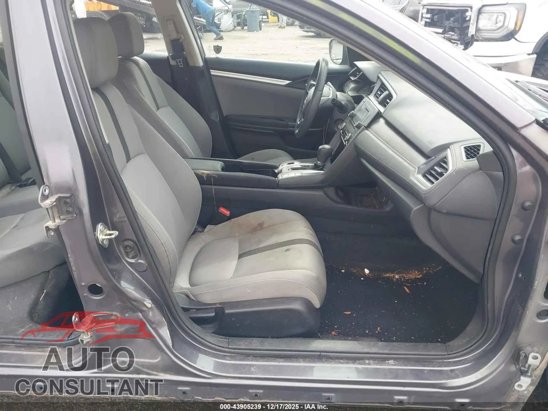 2016 HONDA CIVIC Damaged VIN 19XFC2F56GE037992 – interior seats 2016 HONDA CIVIC Damaged VIN 19XFC2F56GE037992 – interior seats