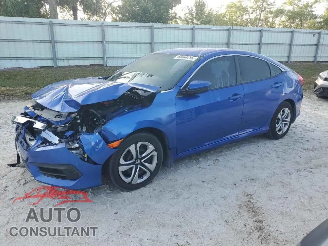 2016 HONDA CIVIC Damaged VIN 19XFC2F56GE060091 – front exterior 2016 HONDA CIVIC Damaged VIN 19XFC2F56GE060091 – front exterior