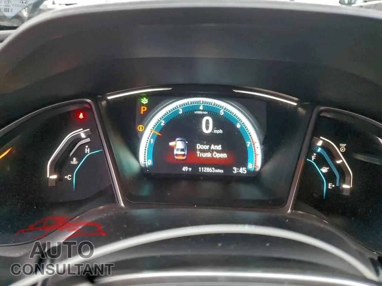 2016 HONDA CIVIC Damaged VIN 19XFC2F74GE041573 – trunk area 2016 HONDA CIVIC Damaged VIN 19XFC2F74GE041573 – trunk area