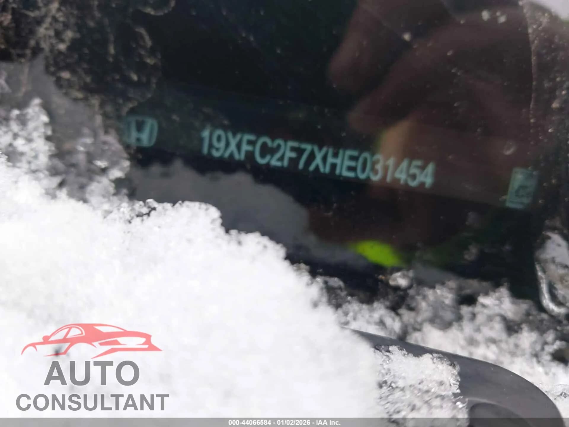 2017 HONDA CIVIC Damaged VIN 19XFC2F7XHE031454 – photo 17 2017 HONDA CIVIC Damaged VIN 19XFC2F7XHE031454 – photo 17