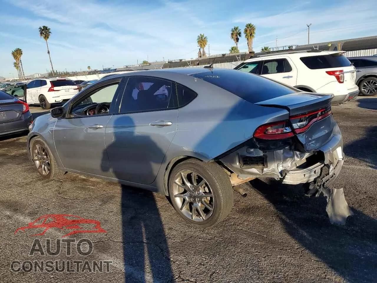 2015 DODGE DART Damaged VIN 1C3CDFBB0FD242909 – rear exterior 2015 DODGE DART Damaged VIN 1C3CDFBB0FD242909 – rear exterior