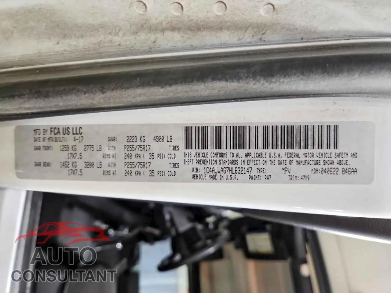 2017 JEEP WRANGLER Damaged VIN 1C4AJWAG7HL632147 – photo 12 2017 JEEP WRANGLER Damaged VIN 1C4AJWAG7HL632147 – photo 12