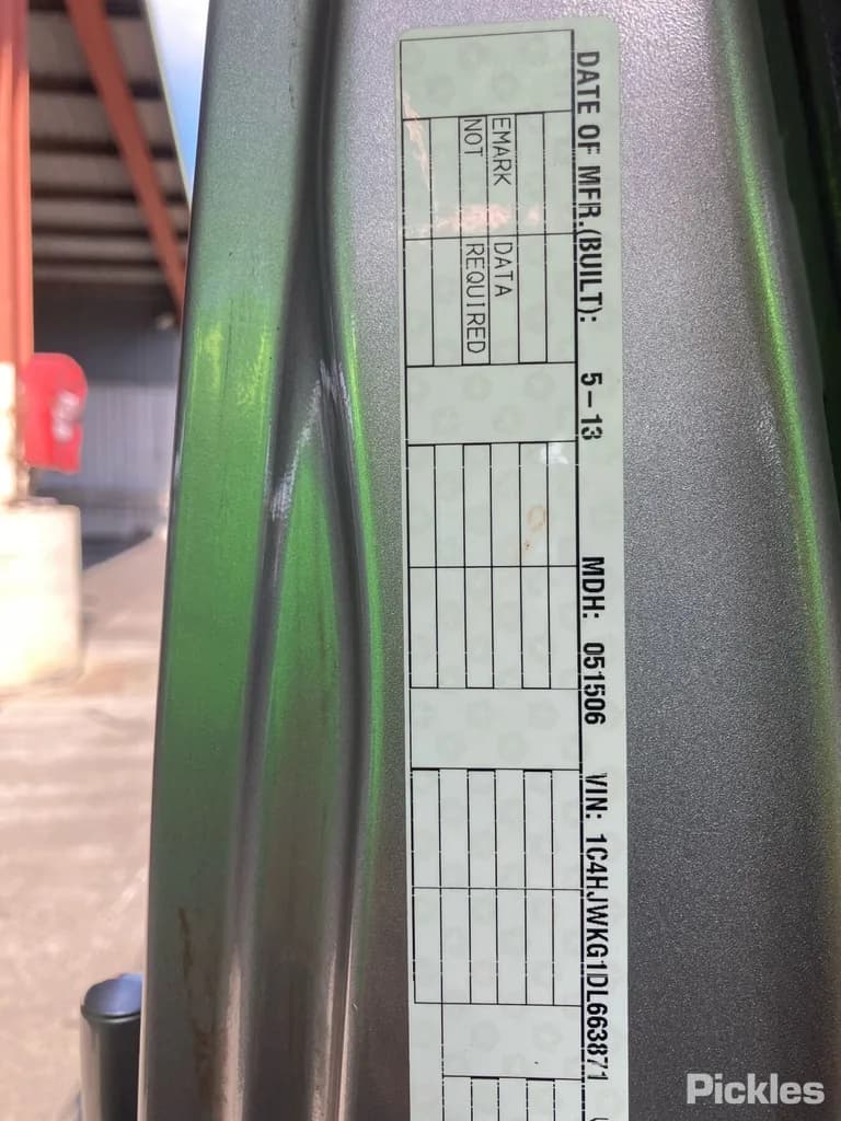 2014 Jeep Wrangler Used VIN 1C4HJWKG1DL663871 – engine bay 2014 Jeep Wrangler Used VIN 1C4HJWKG1DL663871 – engine bay