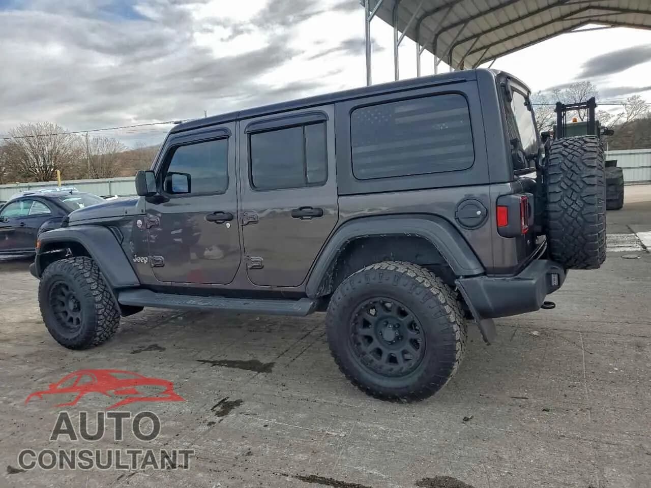 2018 JEEP WRANGLER Damaged VIN 1C4HJXDG7JW108453 – rear exterior 2018 JEEP WRANGLER Damaged VIN 1C4HJXDG7JW108453 – rear exterior