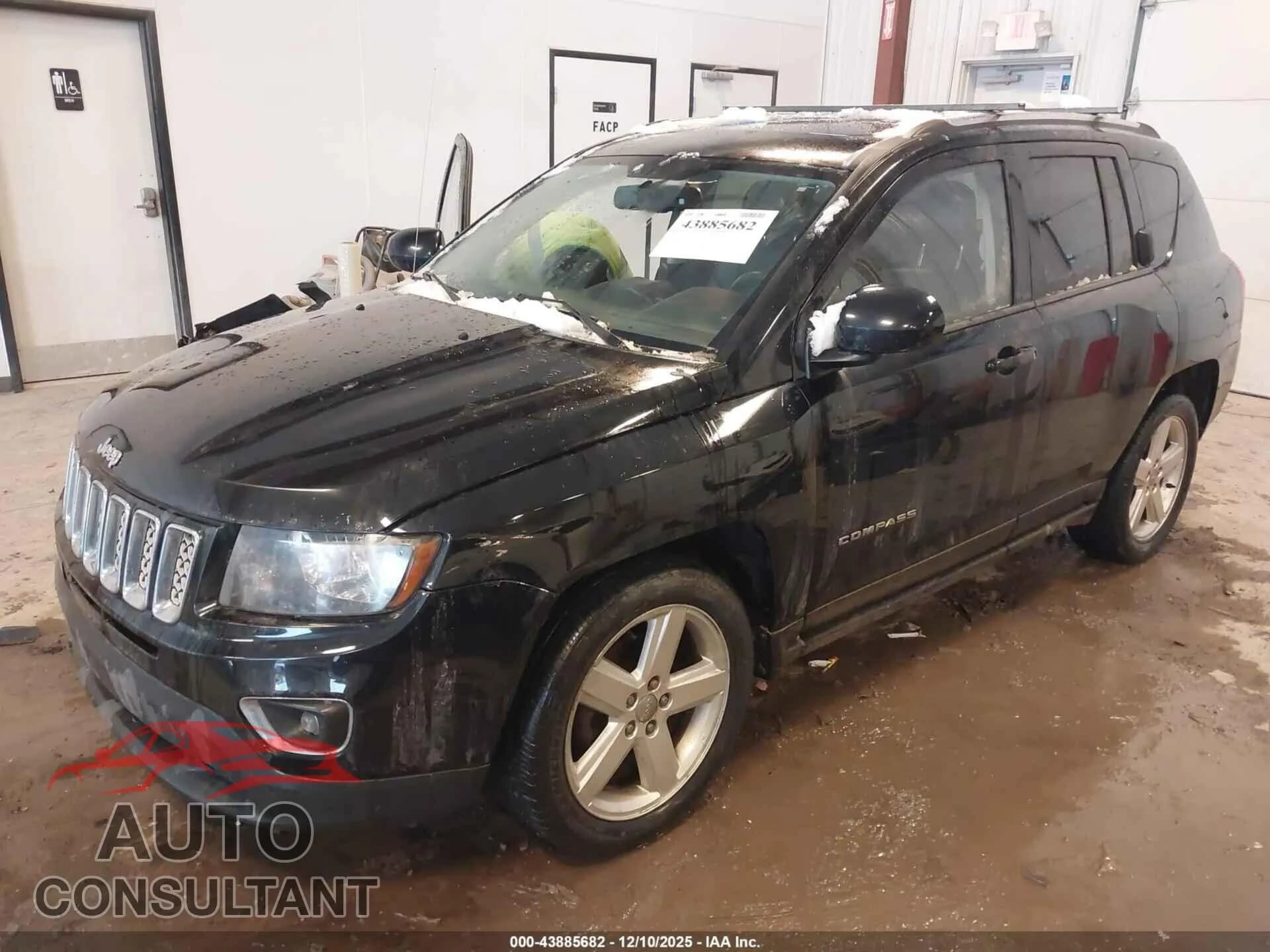 2014 JEEP COMPASS Damaged VIN 1C4NJCEA4ED780087 – rear exterior 2014 JEEP COMPASS Damaged VIN 1C4NJCEA4ED780087 – rear exterior