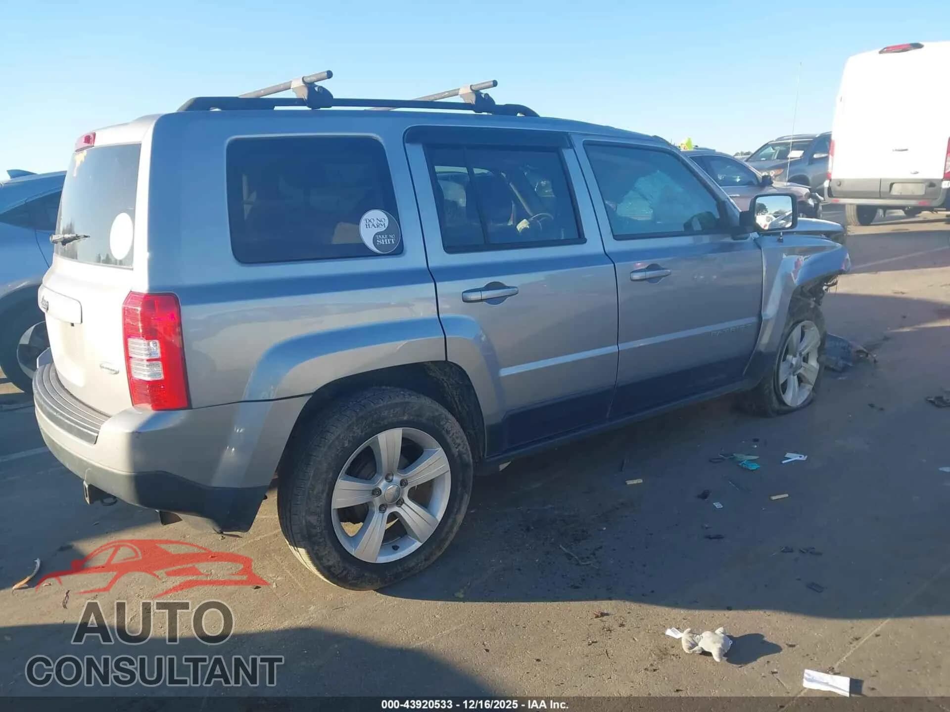 2016 JEEP PATRIOT Damaged VIN 1C4NJPFB9GD738323 – dashboard 2016 JEEP PATRIOT Damaged VIN 1C4NJPFB9GD738323 – dashboard