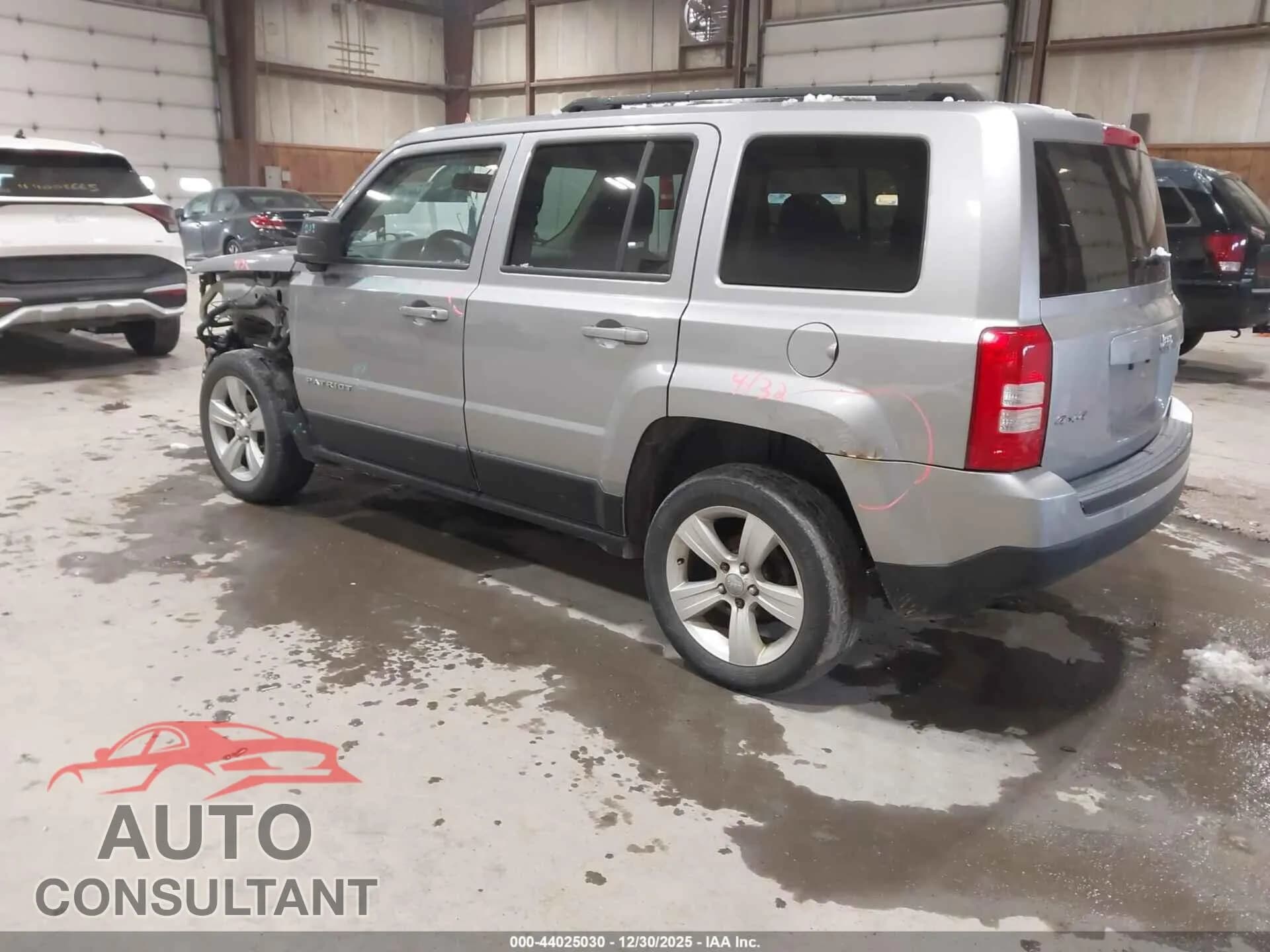 2016 JEEP PATRIOT Damaged VIN 1C4NJRFB1GD668456 – side profile 2016 JEEP PATRIOT Damaged VIN 1C4NJRFB1GD668456 – side profile