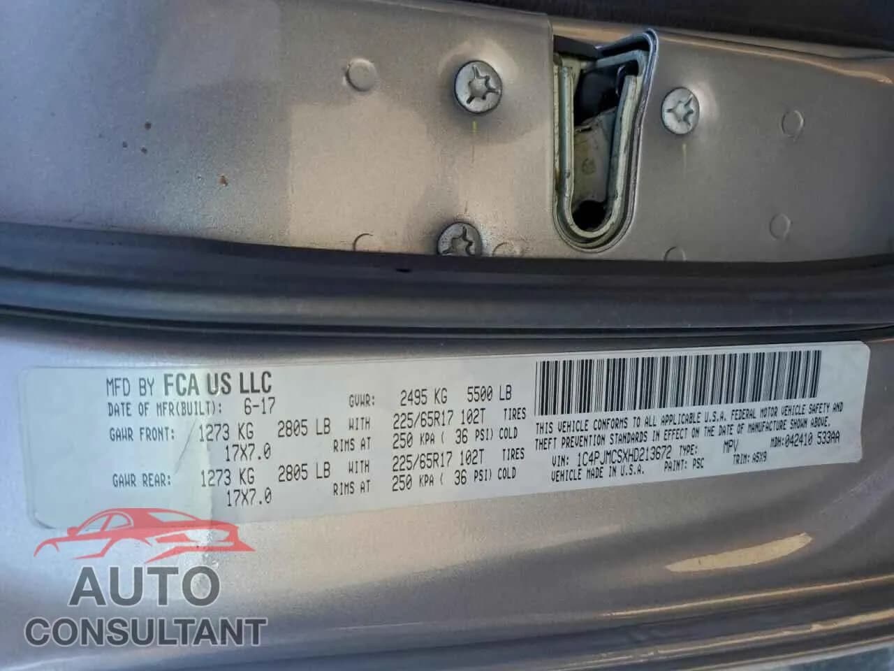 2017 JEEP GRAND CHER Damaged VIN 1C4PJMCSXHD213672 – photo 12 2017 JEEP GRAND CHER Damaged VIN 1C4PJMCSXHD213672 – photo 12