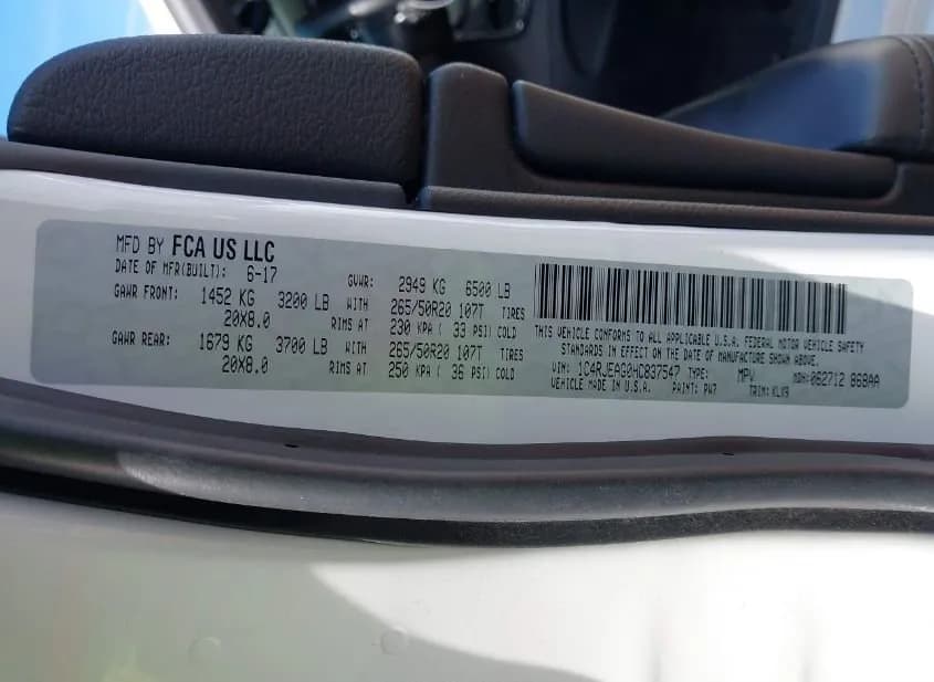 2017 JEEP Grand Cherokee Used VIN 1C4RJEAG0HC837547 – photo 12 2017 JEEP Grand Cherokee Used VIN 1C4RJEAG0HC837547 – photo 12