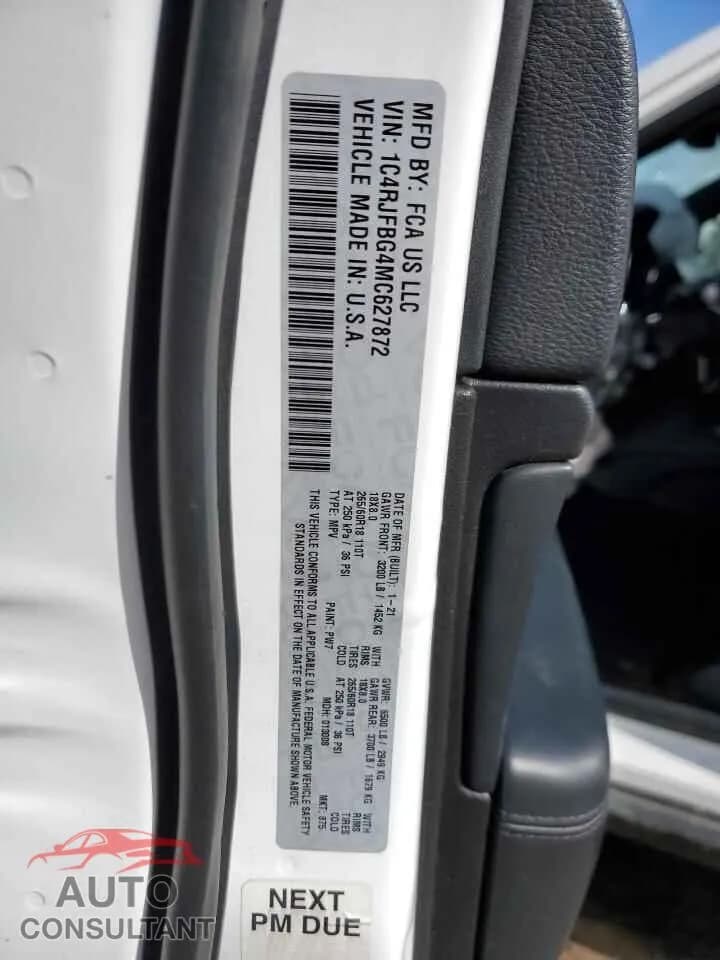 2021 JEEP GRAND CHER Damaged VIN 1C4RJFBG4MC627872 – photo 12 2021 JEEP GRAND CHER Damaged VIN 1C4RJFBG4MC627872 – photo 12