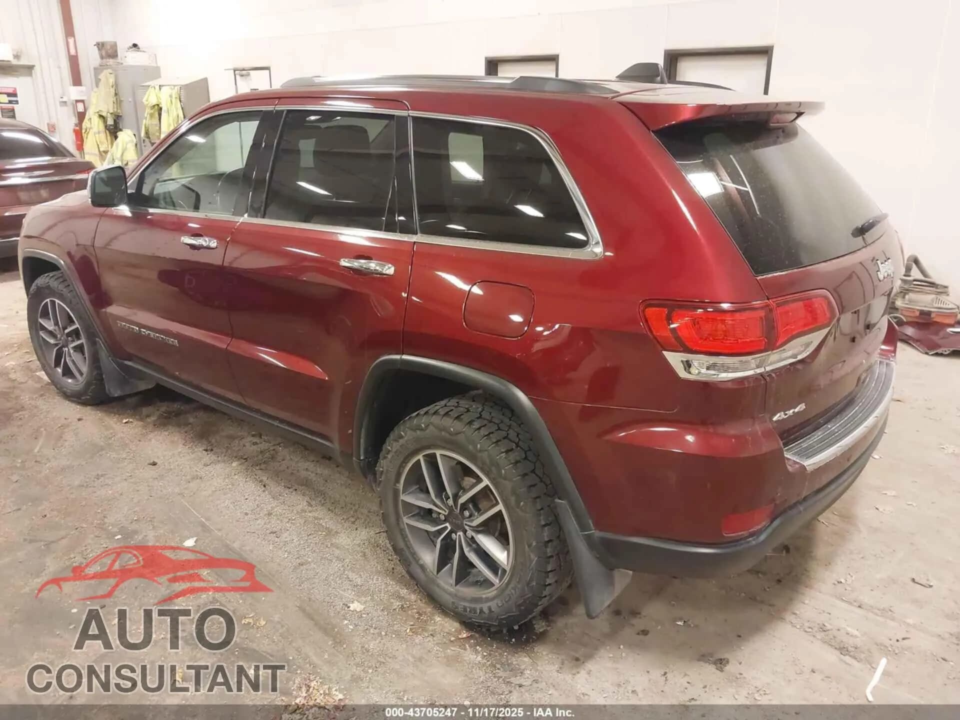 2020 JEEP GRAND CHEROKEE Damaged VIN 1C4RJFBG6LC144463 – side profile 2020 JEEP GRAND CHEROKEE Damaged VIN 1C4RJFBG6LC144463 – side profile