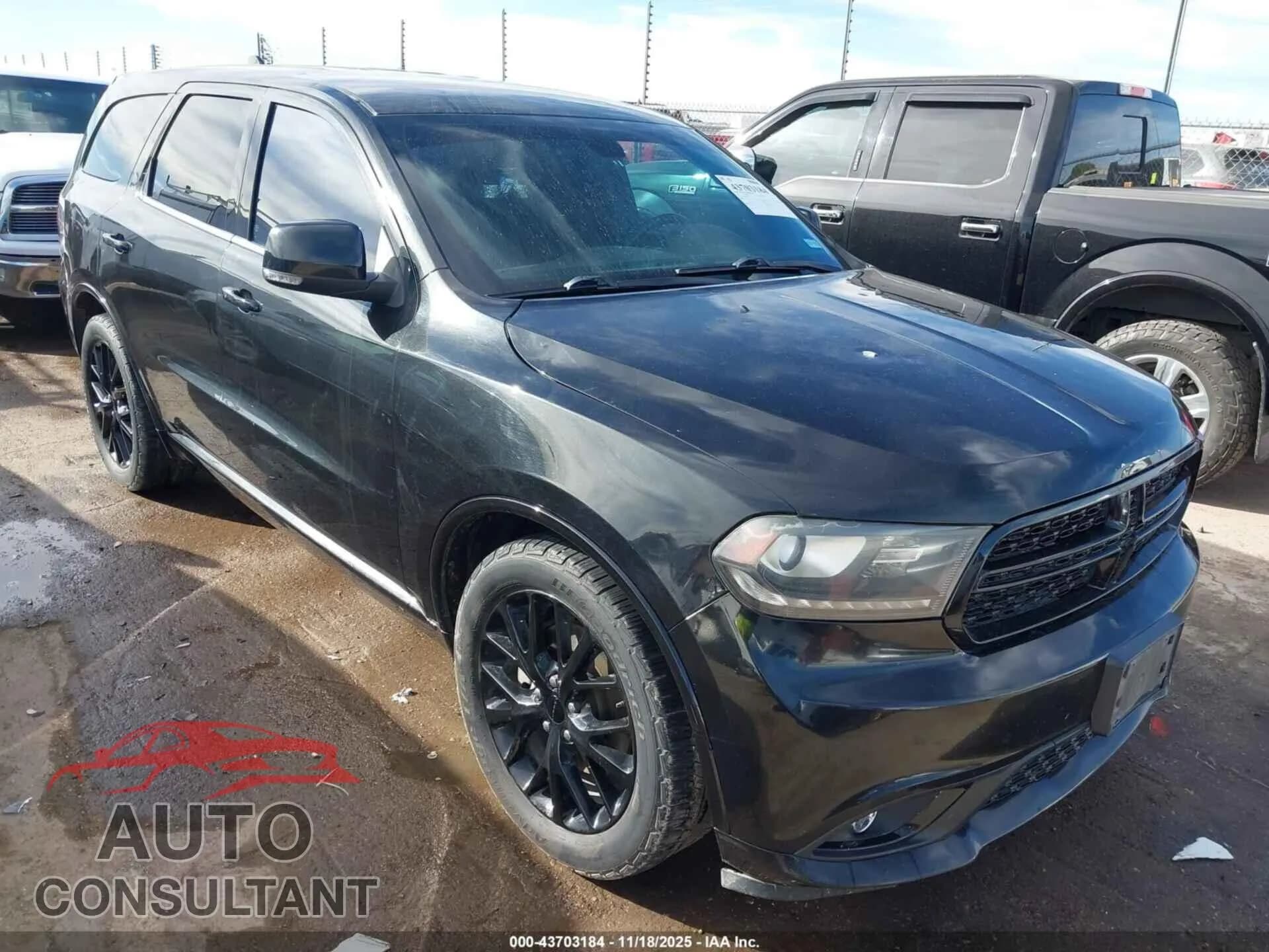 2015 DODGE DURANGO Damaged VIN 1C4SDHCT9FC869771 – front exterior 2015 DODGE DURANGO Damaged VIN 1C4SDHCT9FC869771 – front exterior