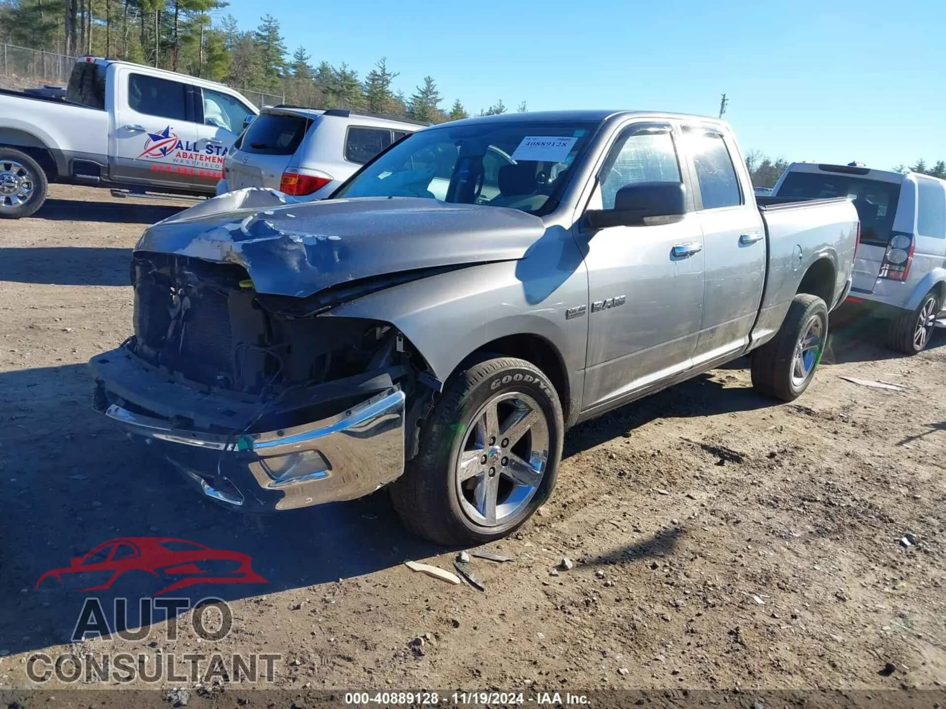 2010 DODGE RAM 1500 Damaged VIN 1D7RV1GT1AS217826 – rear exterior 2010 DODGE RAM 1500 Damaged VIN 1D7RV1GT1AS217826 – rear exterior