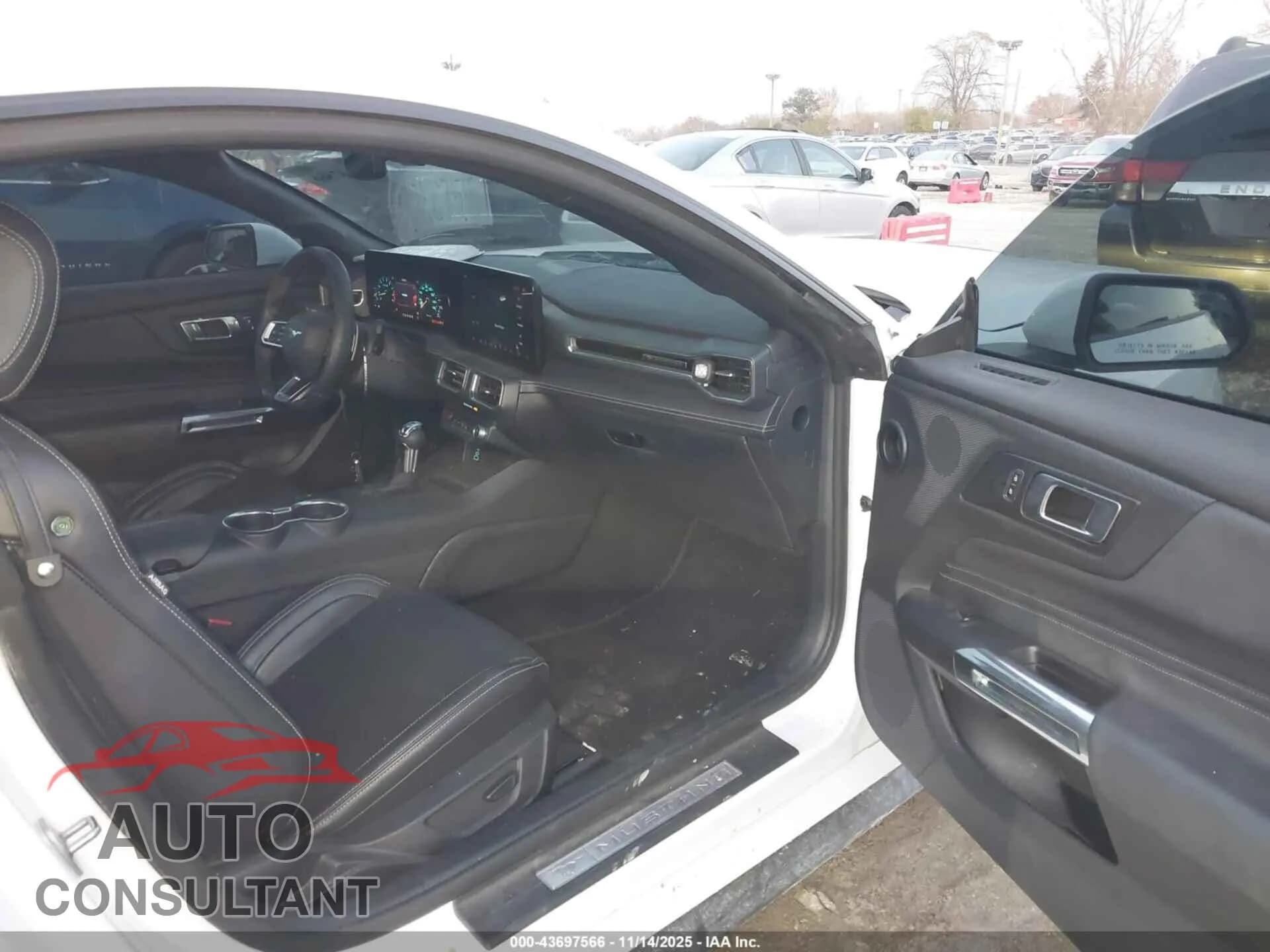 2024 FORD MUSTANG Damaged VIN 1FA6P8CF3R5420510 – interior seats 2024 FORD MUSTANG Damaged VIN 1FA6P8CF3R5420510 – interior seats