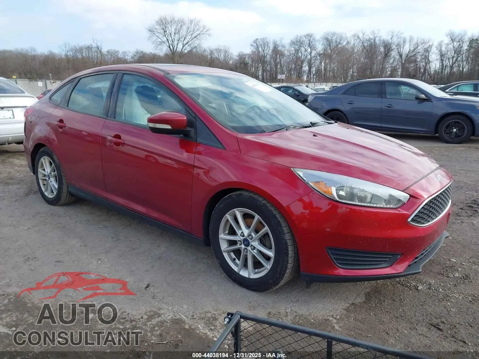 2016 FORD FOCUS Damaged VIN 1FADP3F20GL251025 – front exterior 2016 FORD FOCUS Damaged VIN 1FADP3F20GL251025 – front exterior