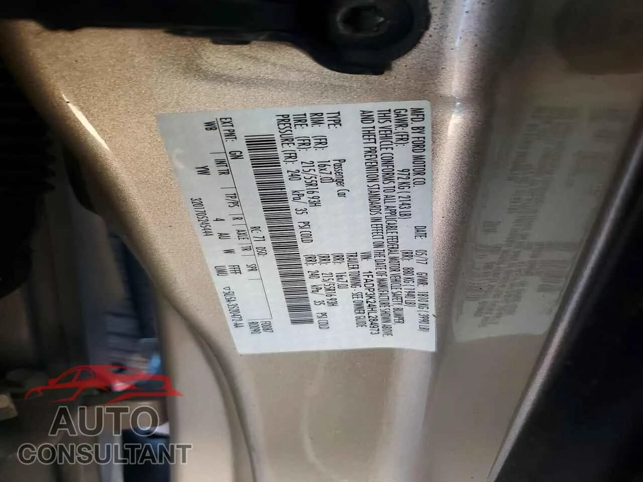 2017 FORD FOCUS Damaged VIN 1FADP3K24HL284973 – photo 13 2017 FORD FOCUS Damaged VIN 1FADP3K24HL284973 – photo 13