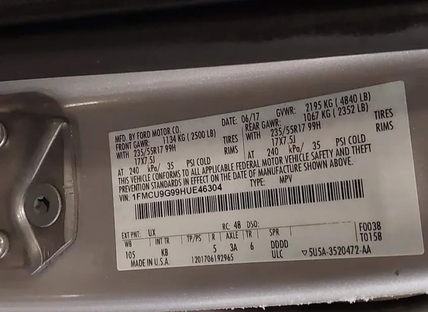 2017 FORD Escape Used VIN 1FMCU9G99HUE46304 – photo 11 2017 FORD Escape Used VIN 1FMCU9G99HUE46304 – photo 11