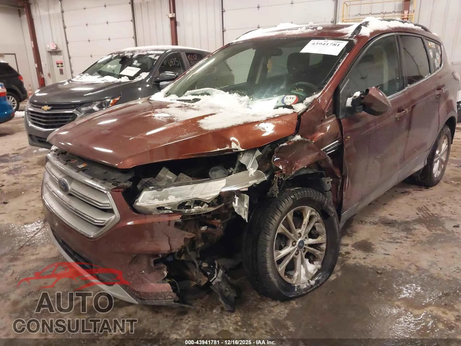 2018 FORD ESCAPE Damaged VIN 1FMCU9GD7JUC58391 – engine bay 2018 FORD ESCAPE Damaged VIN 1FMCU9GD7JUC58391 – engine bay