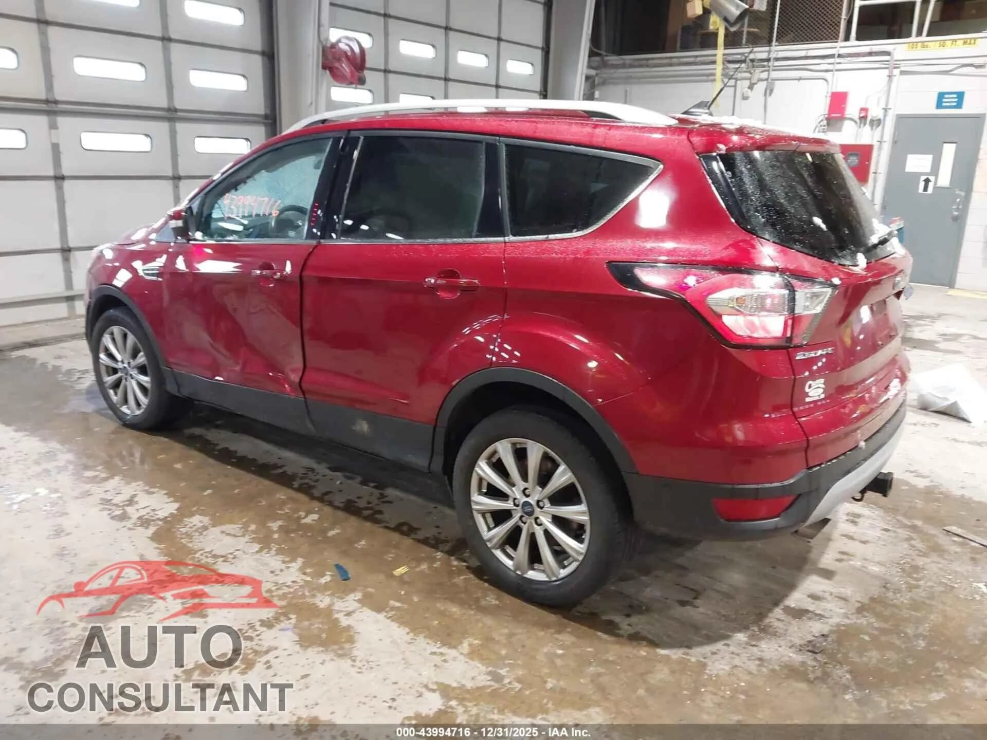 2018 FORD ESCAPE Damaged VIN 1FMCU9J99JUC80140 – side profile 2018 FORD ESCAPE Damaged VIN 1FMCU9J99JUC80140 – side profile