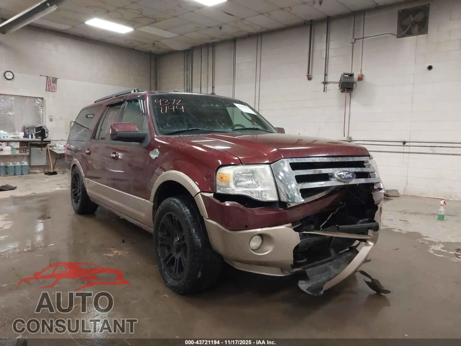 2012 FORD EXPEDITION EL Damaged VIN 1FMJK1J5XCEF17517 – front exterior 2012 FORD EXPEDITION EL Damaged VIN 1FMJK1J5XCEF17517 – front exterior