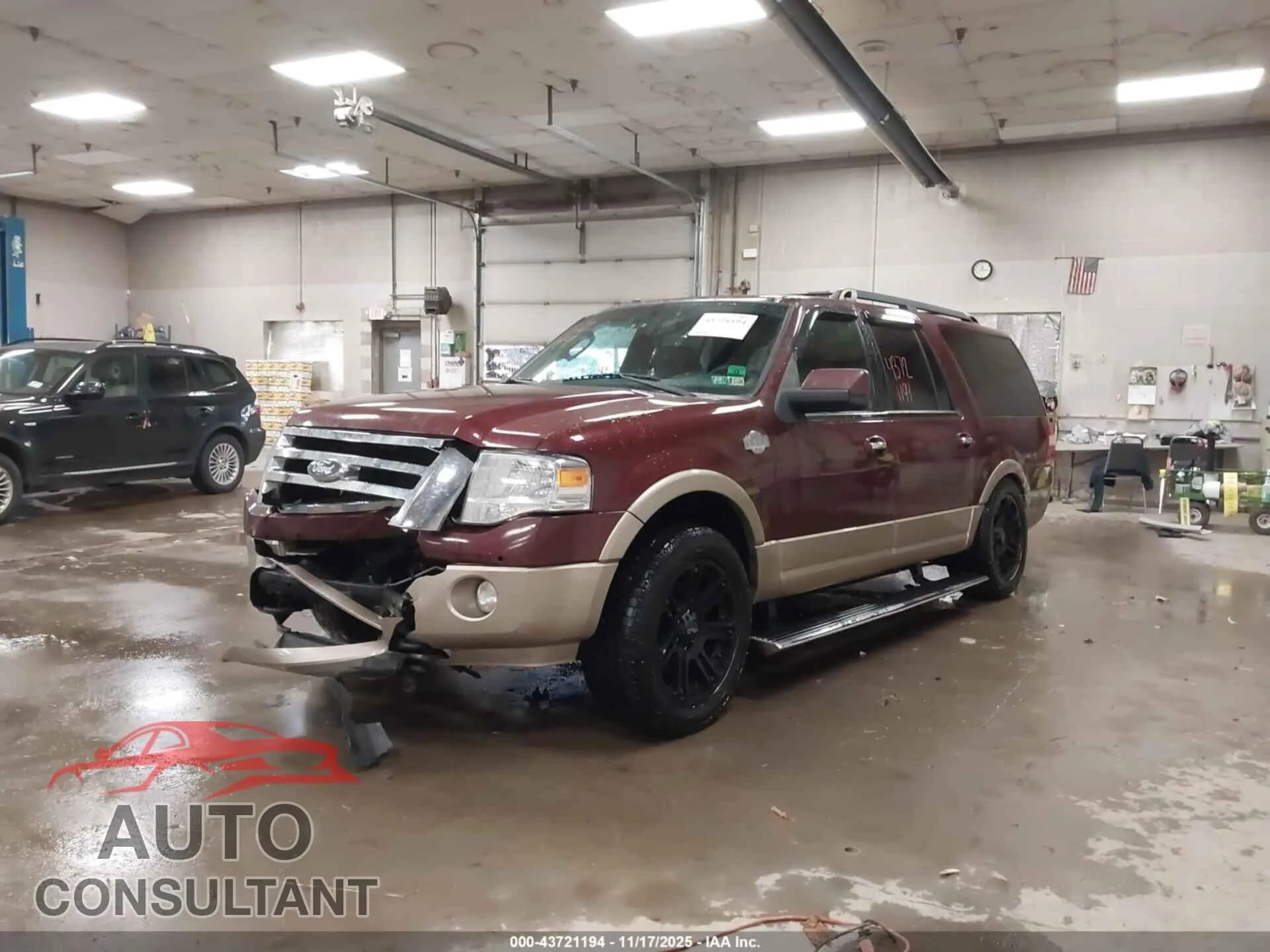 2012 FORD EXPEDITION EL Damaged VIN 1FMJK1J5XCEF17517 – rear exterior 2012 FORD EXPEDITION EL Damaged VIN 1FMJK1J5XCEF17517 – rear exterior