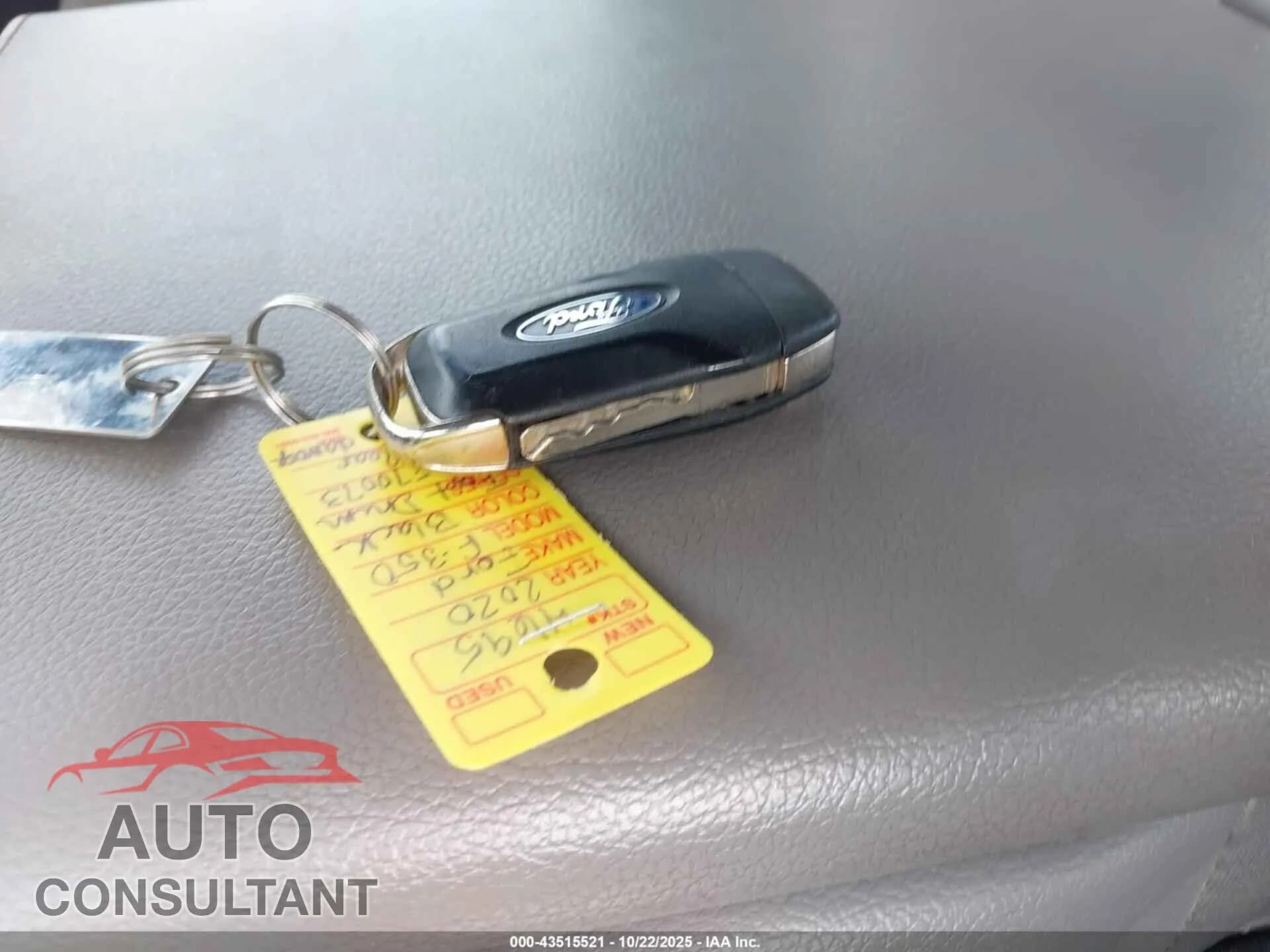 2020 FORD F-350 Damaged VIN 1FT8W3B62LEE70073 – odometer reading 2020 FORD F-350 Damaged VIN 1FT8W3B62LEE70073 – odometer reading