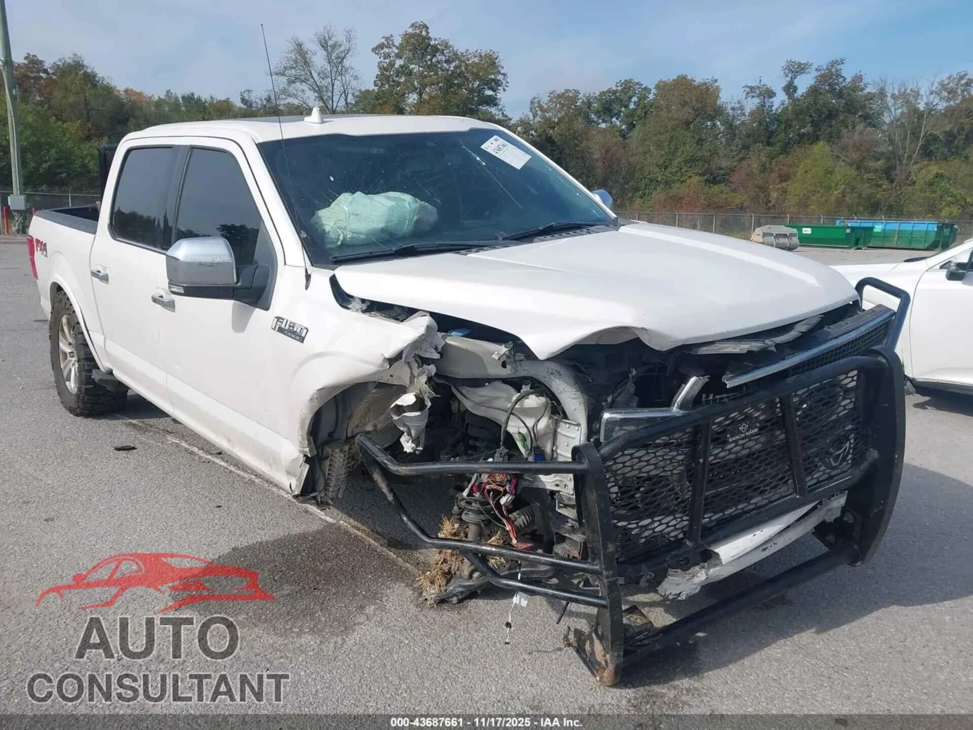 2019 FORD F-150 Damaged VIN 1FTEW1E55KFC60506 – front exterior 2019 FORD F-150 Damaged VIN 1FTEW1E55KFC60506 – front exterior