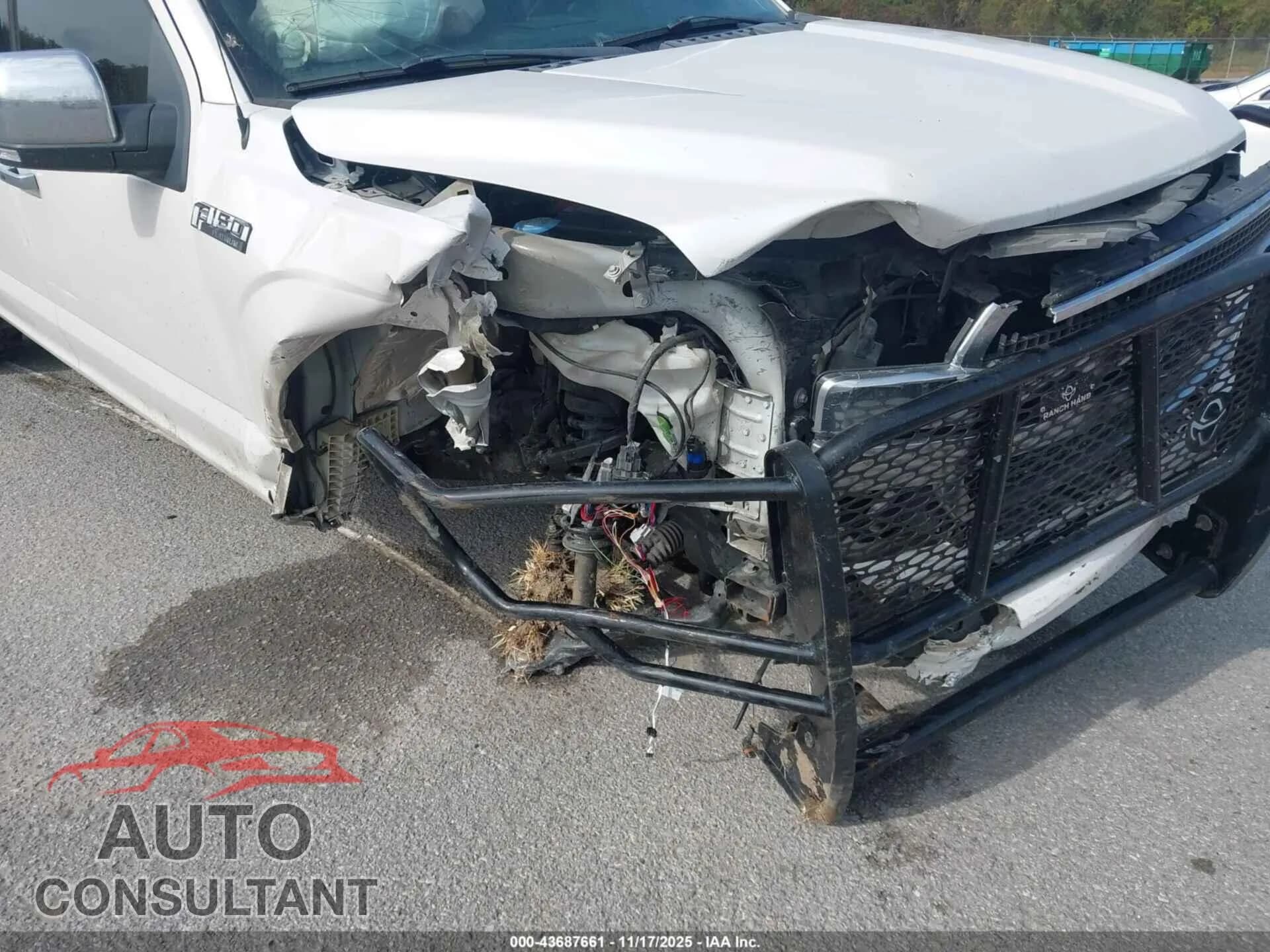2019 FORD F-150 Damaged VIN 1FTEW1E55KFC60506 – engine bay 2019 FORD F-150 Damaged VIN 1FTEW1E55KFC60506 – engine bay