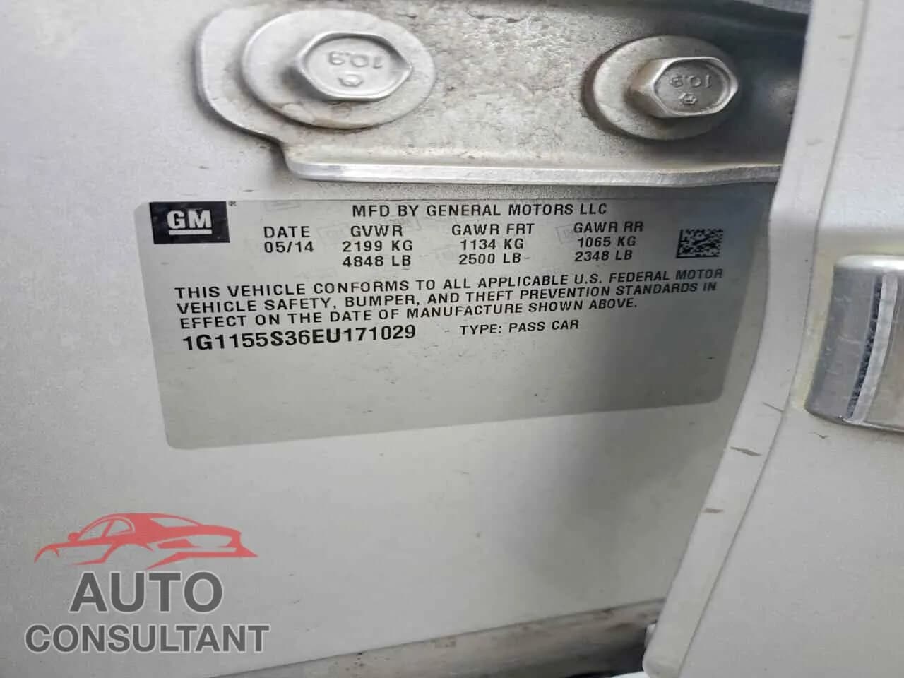 2014 CHEVROLET IMPALA Damaged VIN 1G1155S36EU171029 – photo 12 2014 CHEVROLET IMPALA Damaged VIN 1G1155S36EU171029 – photo 12