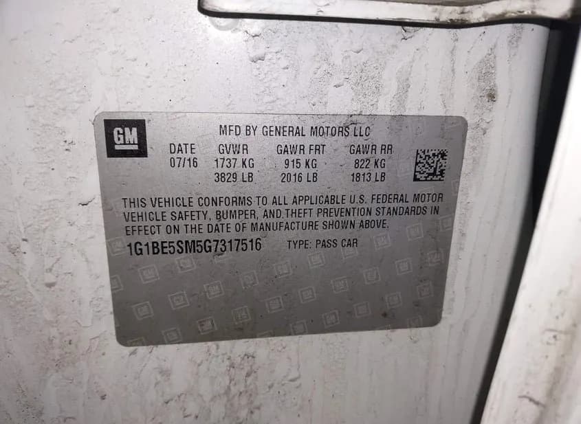 2016 CHEVROLET Cruze Used VIN 1G1BE5SM5G7317516 – photo 16 2016 CHEVROLET Cruze Used VIN 1G1BE5SM5G7317516 – photo 16