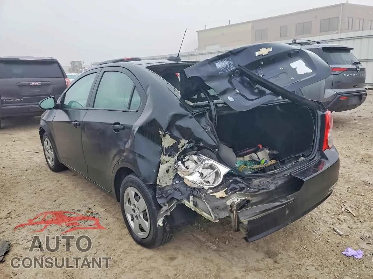 2016 CHEVROLET SONIC Damaged VIN 1G1JA5SH5G4165345 – rear exterior 2016 CHEVROLET SONIC Damaged VIN 1G1JA5SH5G4165345 – rear exterior