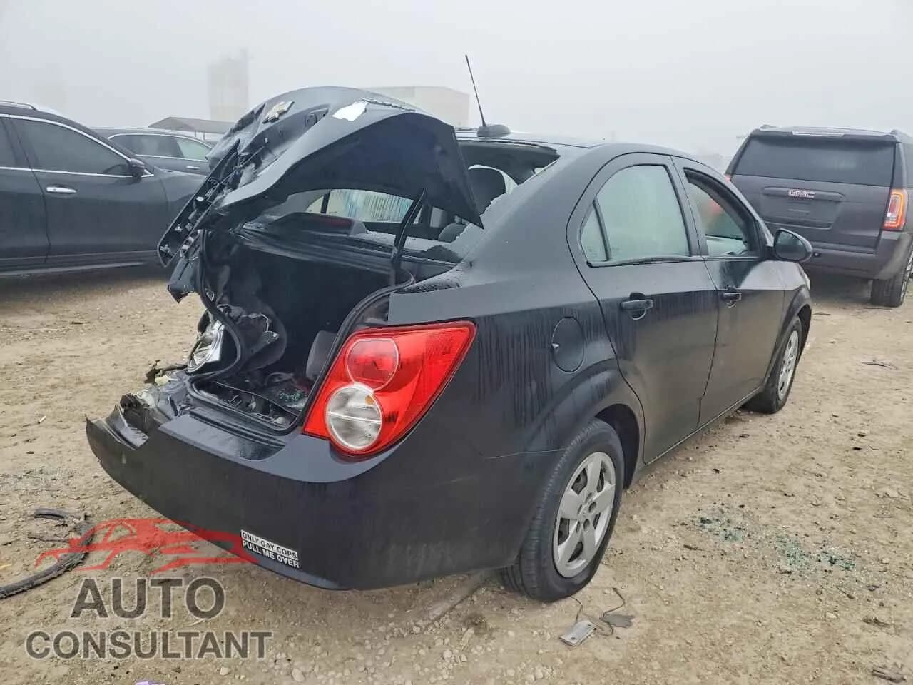 2016 CHEVROLET SONIC Damaged VIN 1G1JA5SH5G4165345 – side profile 2016 CHEVROLET SONIC Damaged VIN 1G1JA5SH5G4165345 – side profile