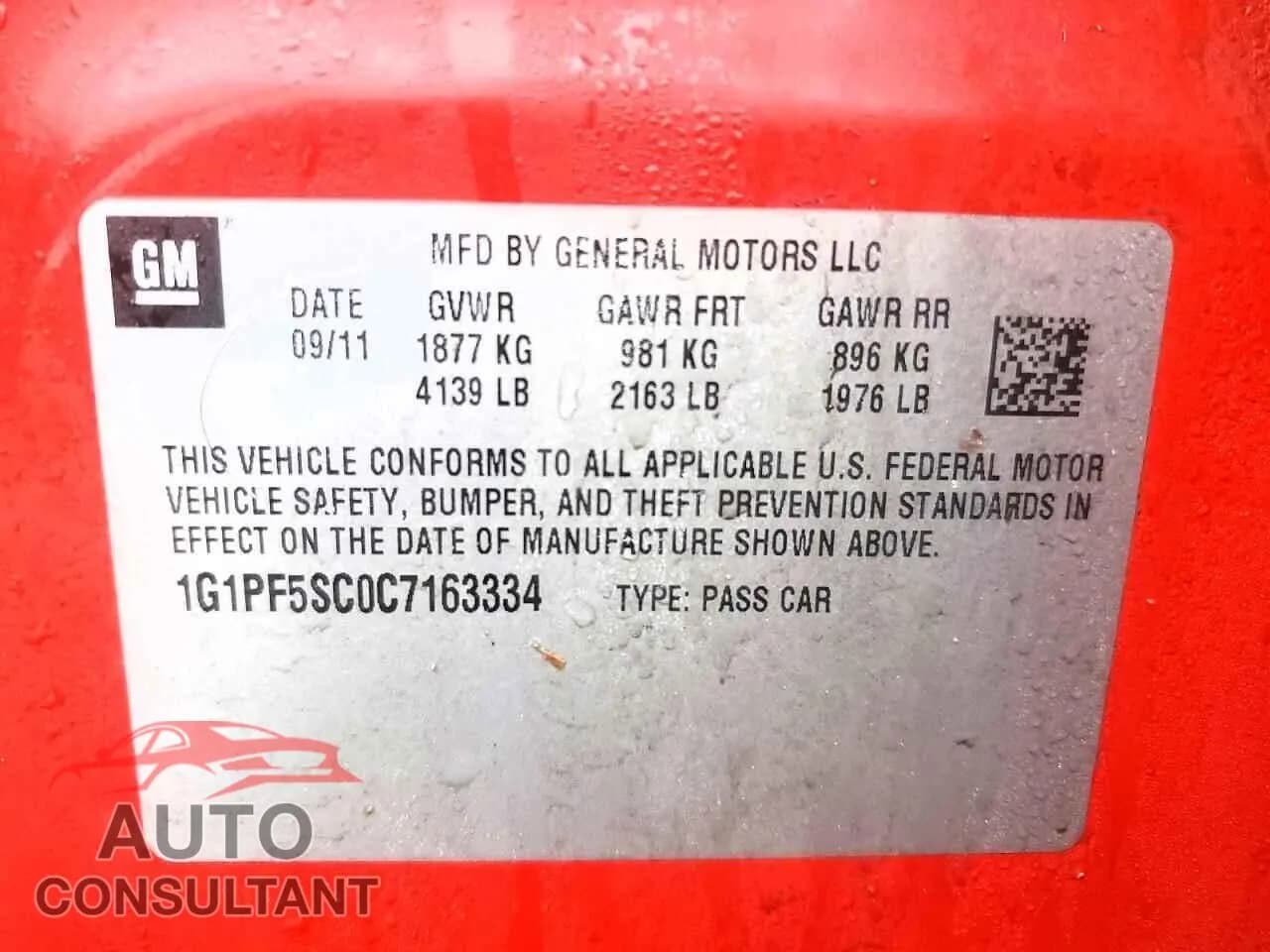 2012 CHEVROLET CRUZE Used VIN 1G1PF5SC0C7163334 – photo 12 2012 CHEVROLET CRUZE Used VIN 1G1PF5SC0C7163334 – photo 12