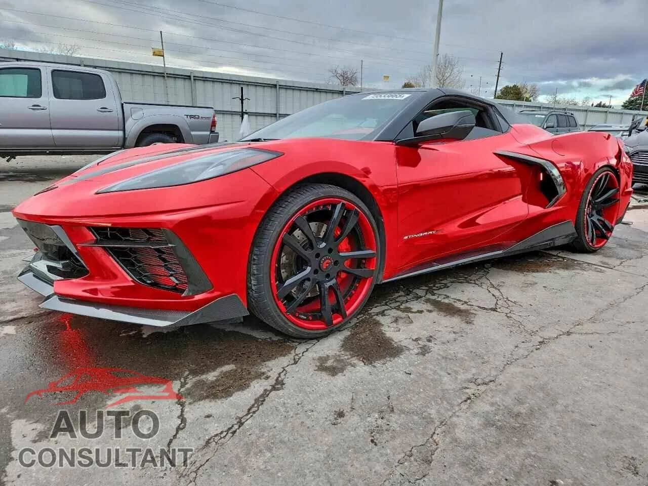 2022 CHEVROLET CORVETTE Damaged VIN 1G1YC3D48N5122746 – front exterior 2022 CHEVROLET CORVETTE Damaged VIN 1G1YC3D48N5122746 – front exterior