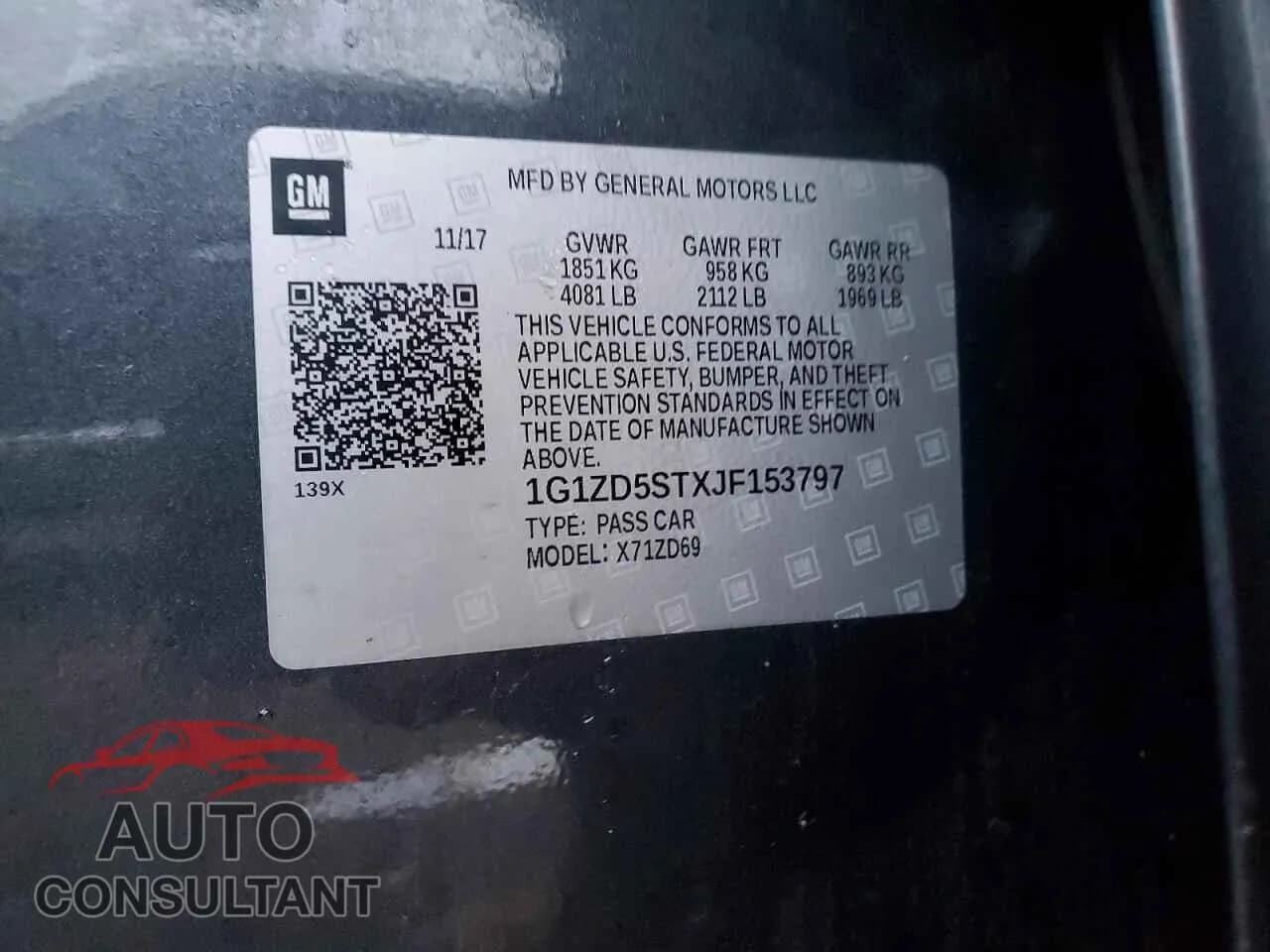 2018 CHEVROLET MALIBU Damaged VIN 1G1ZD5STXJF153797 – photo 12 2018 CHEVROLET MALIBU Damaged VIN 1G1ZD5STXJF153797 – photo 12