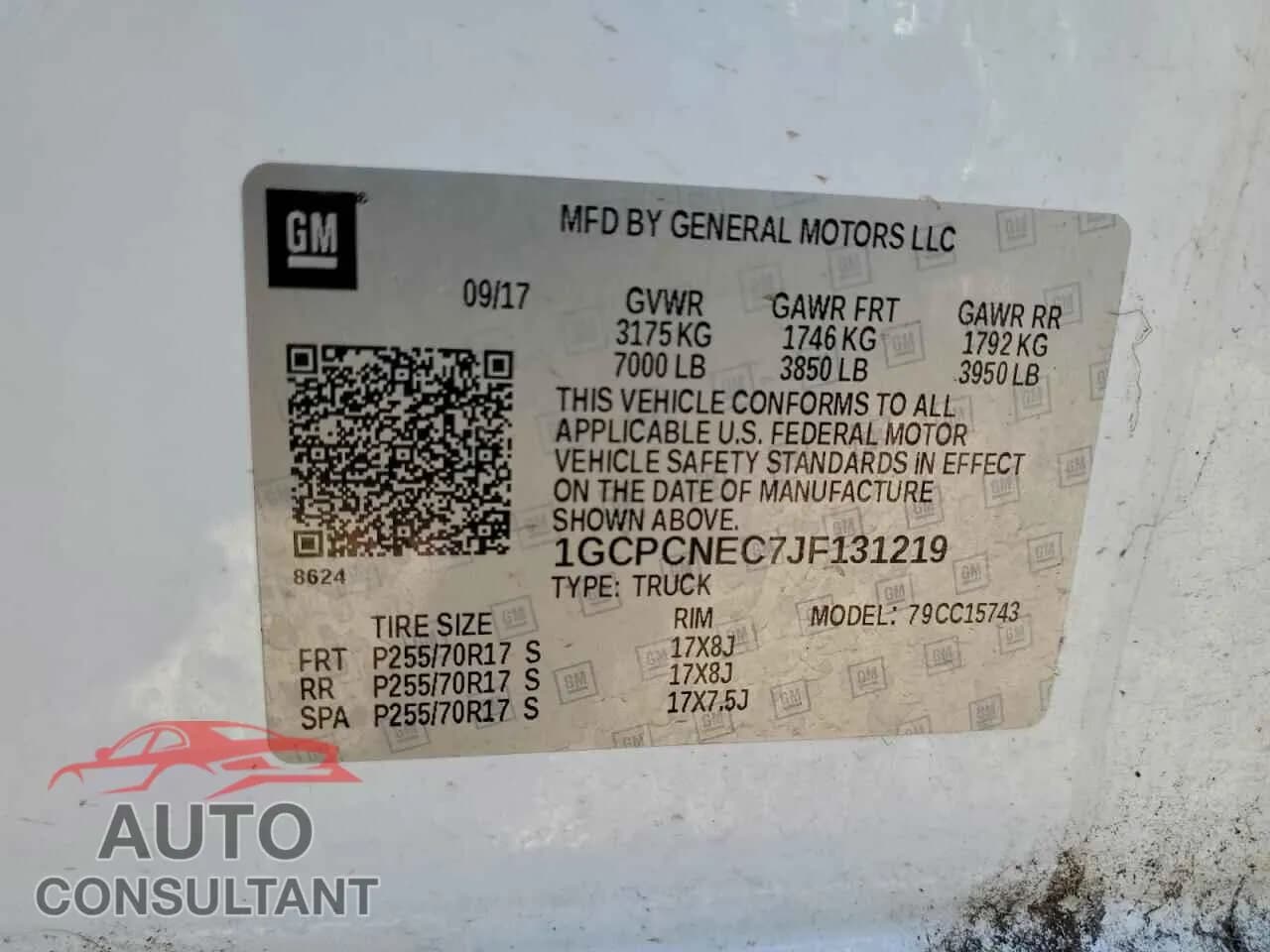 2018 CHEVROLET ALL Models Damaged VIN 1GCPCNEC7JF131219 – photo 12 2018 CHEVROLET ALL Models Damaged VIN 1GCPCNEC7JF131219 – photo 12