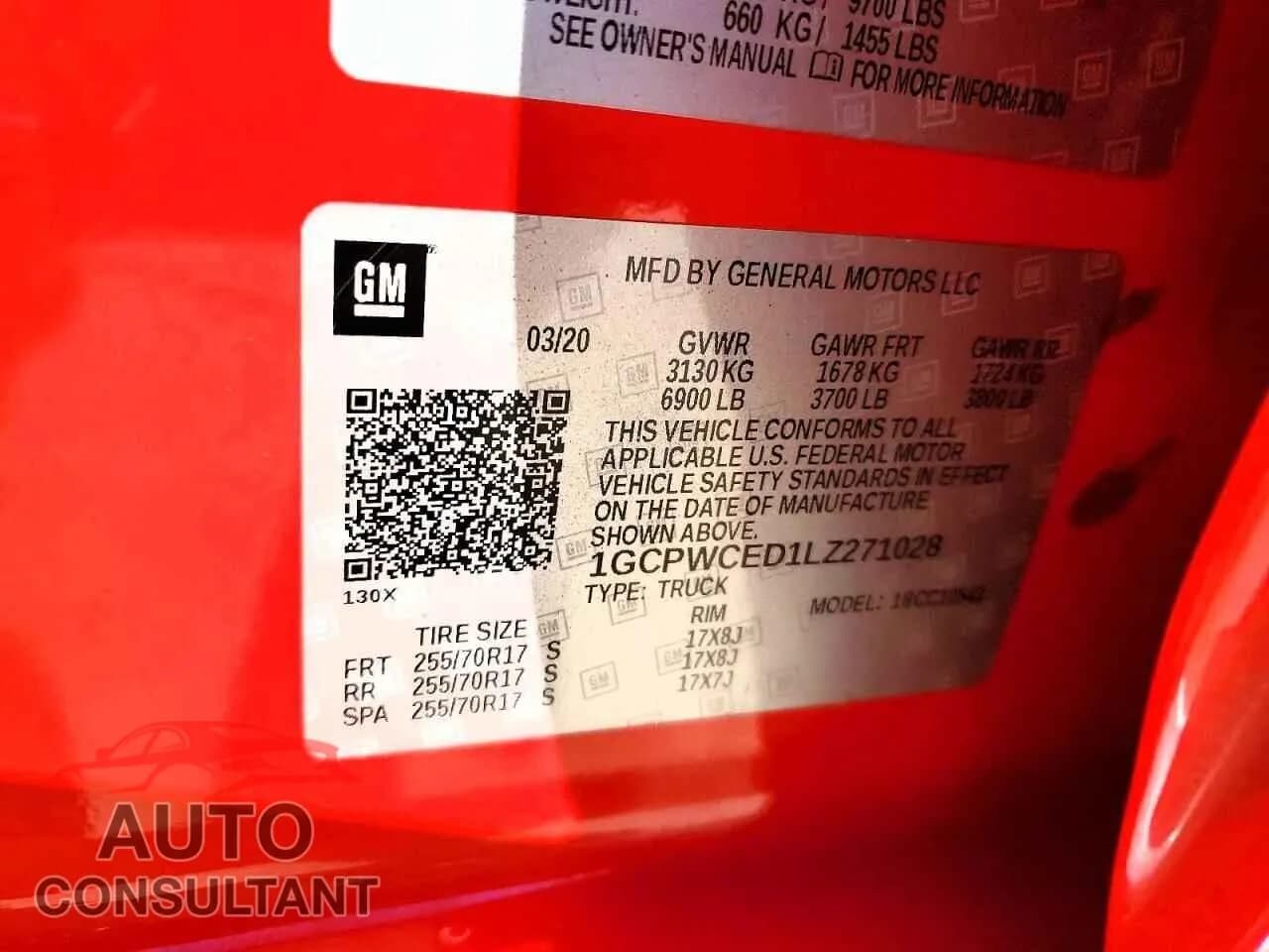 2020 CHEVROLET ALL Models Damaged VIN 1GCPWCED1LZ271028 – photo 12 2020 CHEVROLET ALL Models Damaged VIN 1GCPWCED1LZ271028 – photo 12