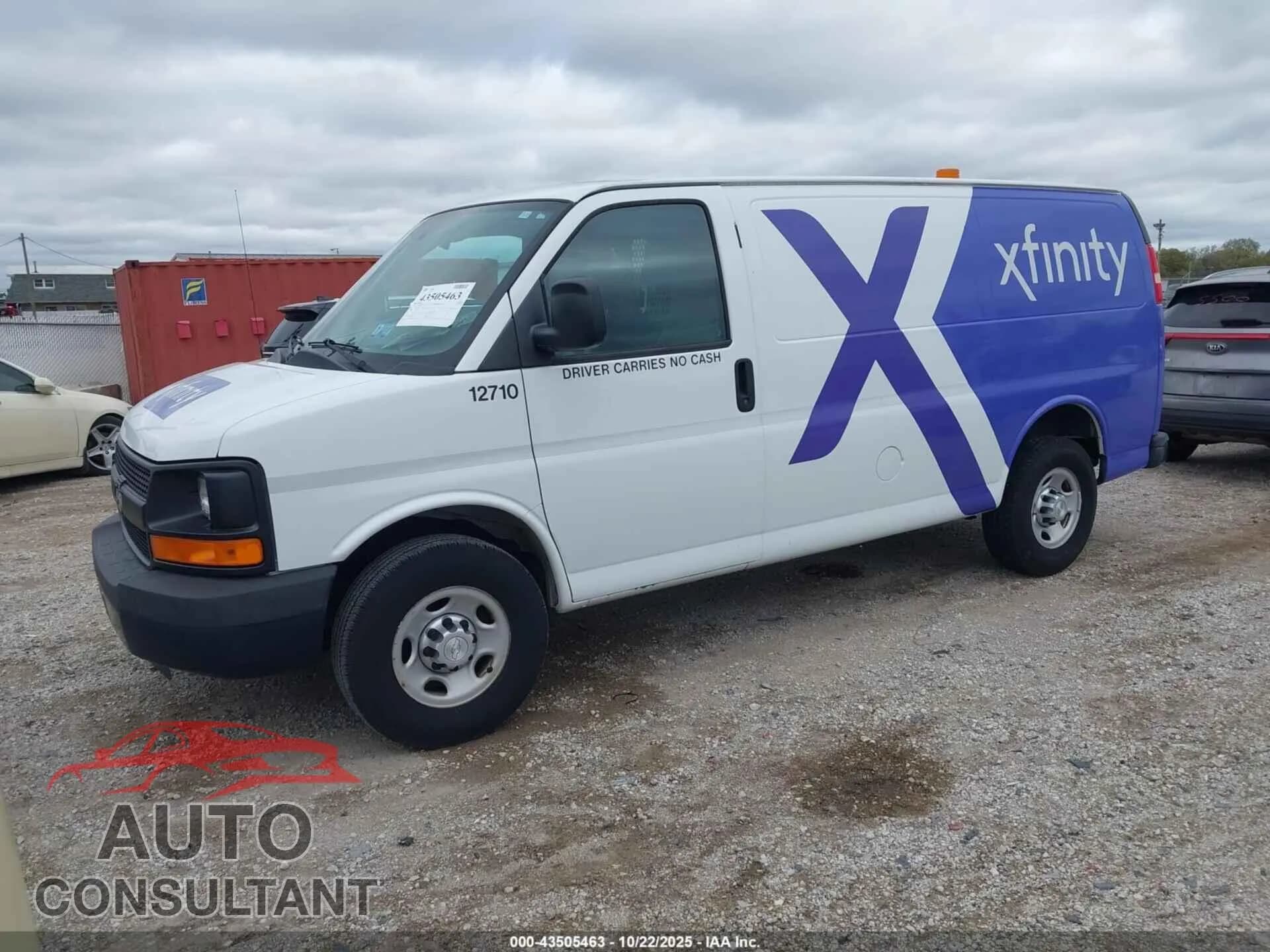 2014 CHEVROLET EXPRESS 2500 Damaged VIN 1GCWGFCA9E1198270 – rear exterior 2014 CHEVROLET EXPRESS 2500 Damaged VIN 1GCWGFCA9E1198270 – rear exterior