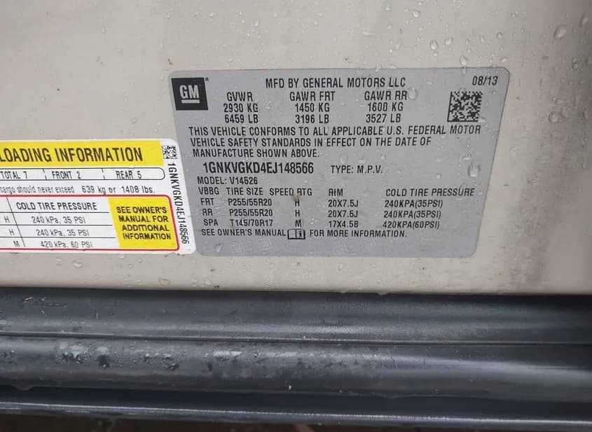 2014 CHEVROLET Traverse Used VIN 1GNKVGKD4EJ148566 – photo 11 2014 CHEVROLET Traverse Used VIN 1GNKVGKD4EJ148566 – photo 11