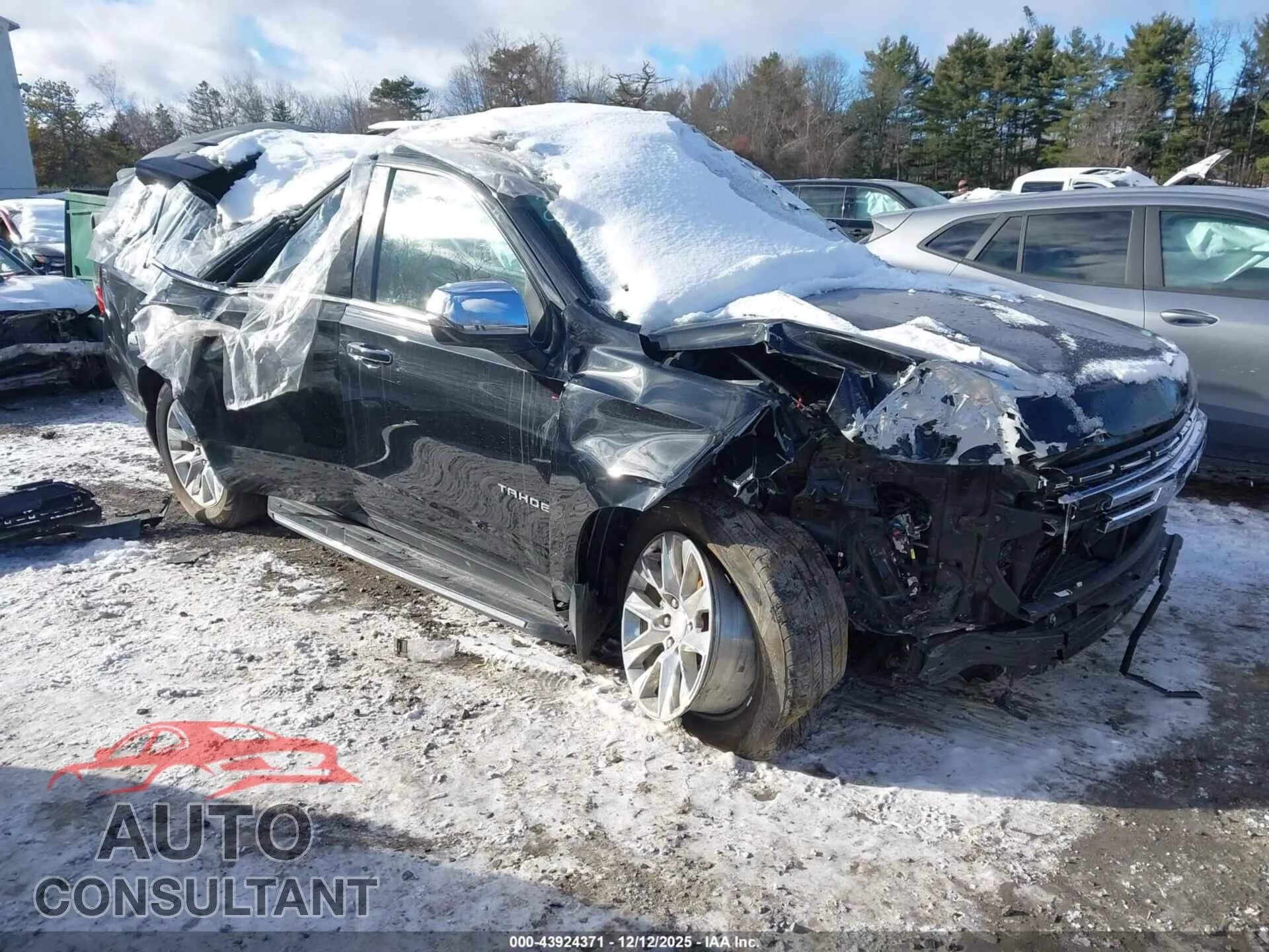 2021 CHEVROLET TAHOE Damaged VIN 1GNSKSKDXMR328517 – front exterior 2021 CHEVROLET TAHOE Damaged VIN 1GNSKSKDXMR328517 – front exterior