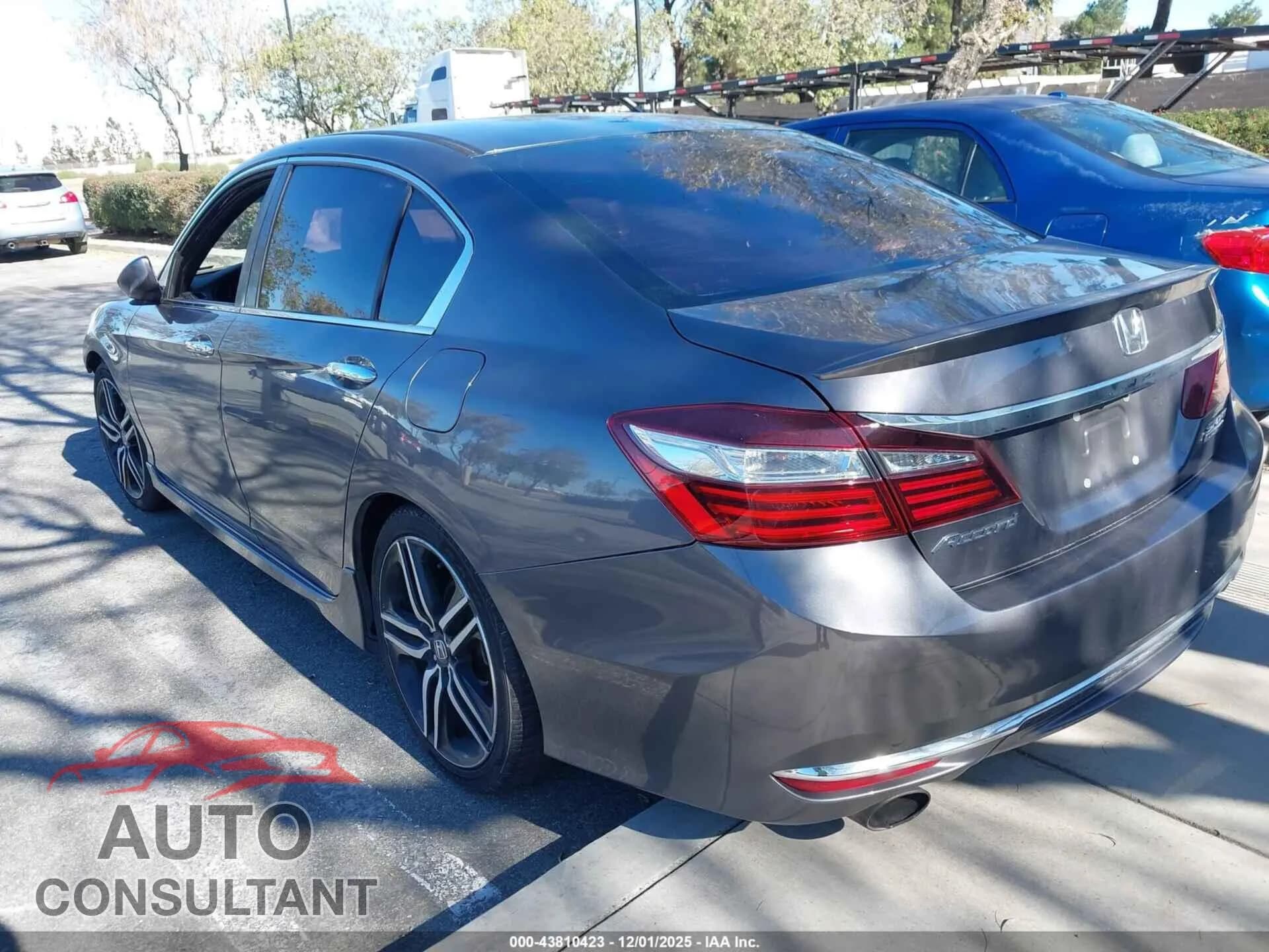 2017 HONDA ACCORD Damaged VIN 1HGCR2F1XHA273730 – side profile 2017 HONDA ACCORD Damaged VIN 1HGCR2F1XHA273730 – side profile