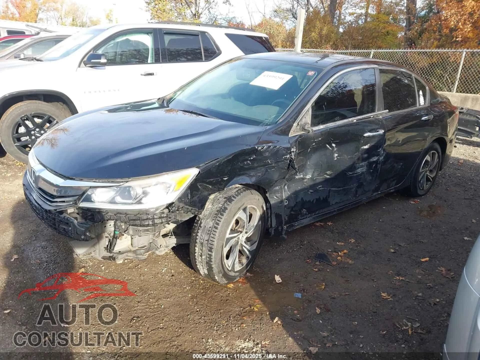 2016 HONDA ACCORD Damaged VIN 1HGCR2F38GA048366 – rear exterior 2016 HONDA ACCORD Damaged VIN 1HGCR2F38GA048366 – rear exterior