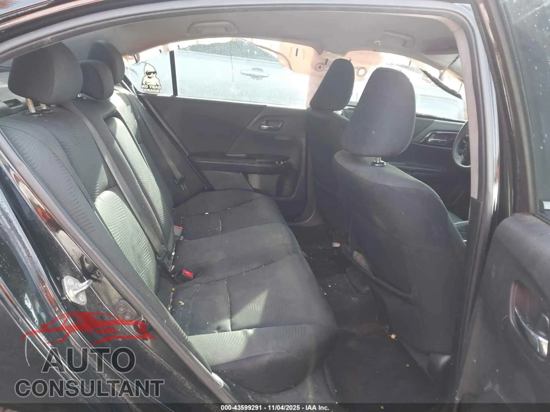 2016 HONDA ACCORD Damaged VIN 1HGCR2F38GA048366 – undercarriage 2016 HONDA ACCORD Damaged VIN 1HGCR2F38GA048366 – undercarriage